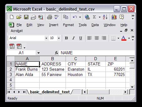 Delimited text in Excel
